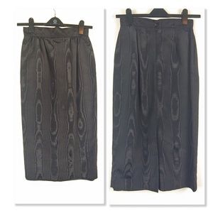 Vtg Prophecy Black Midi Pencil Skirt Size 10